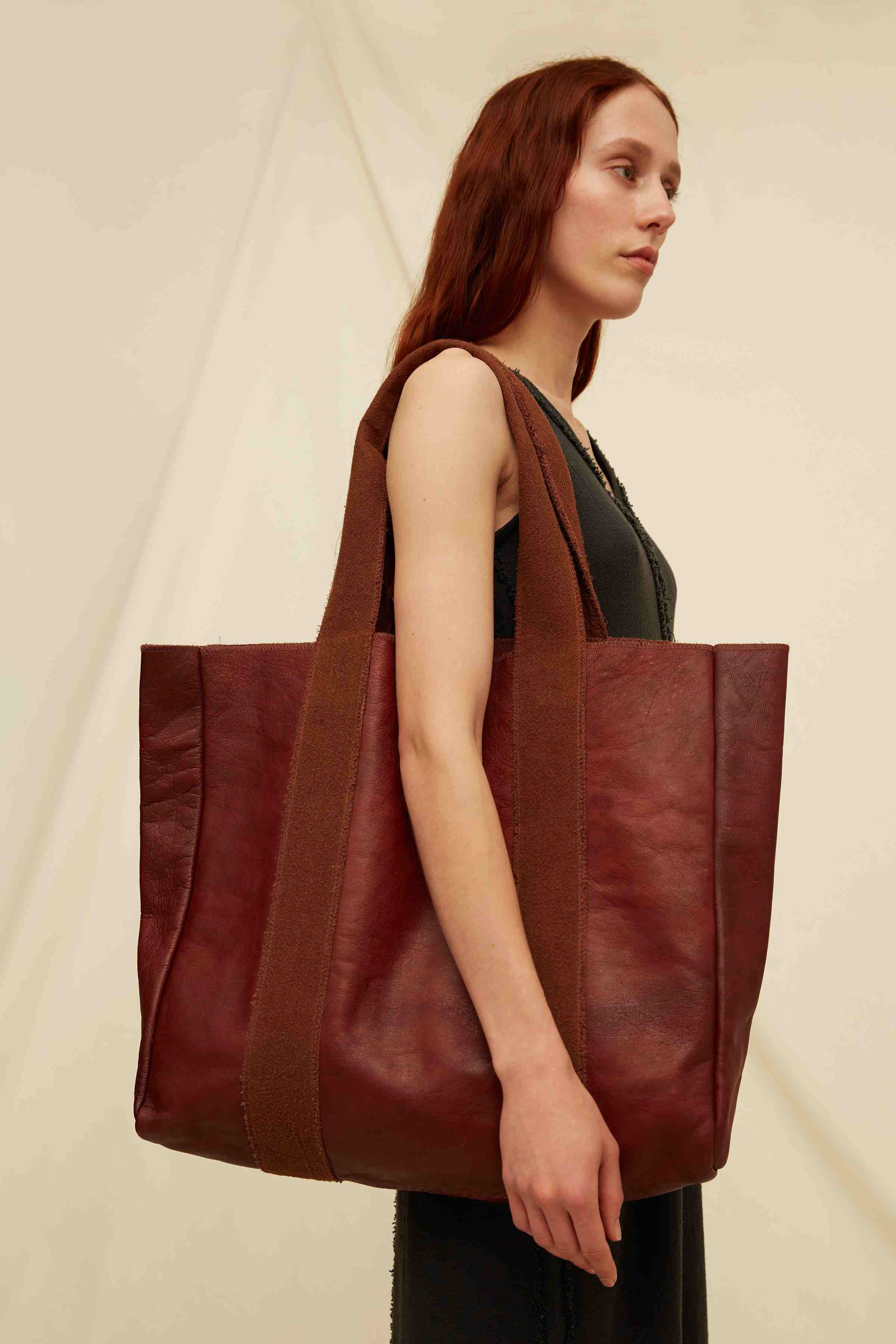 Kinti Bag Cotton Jute - Wine / Madera