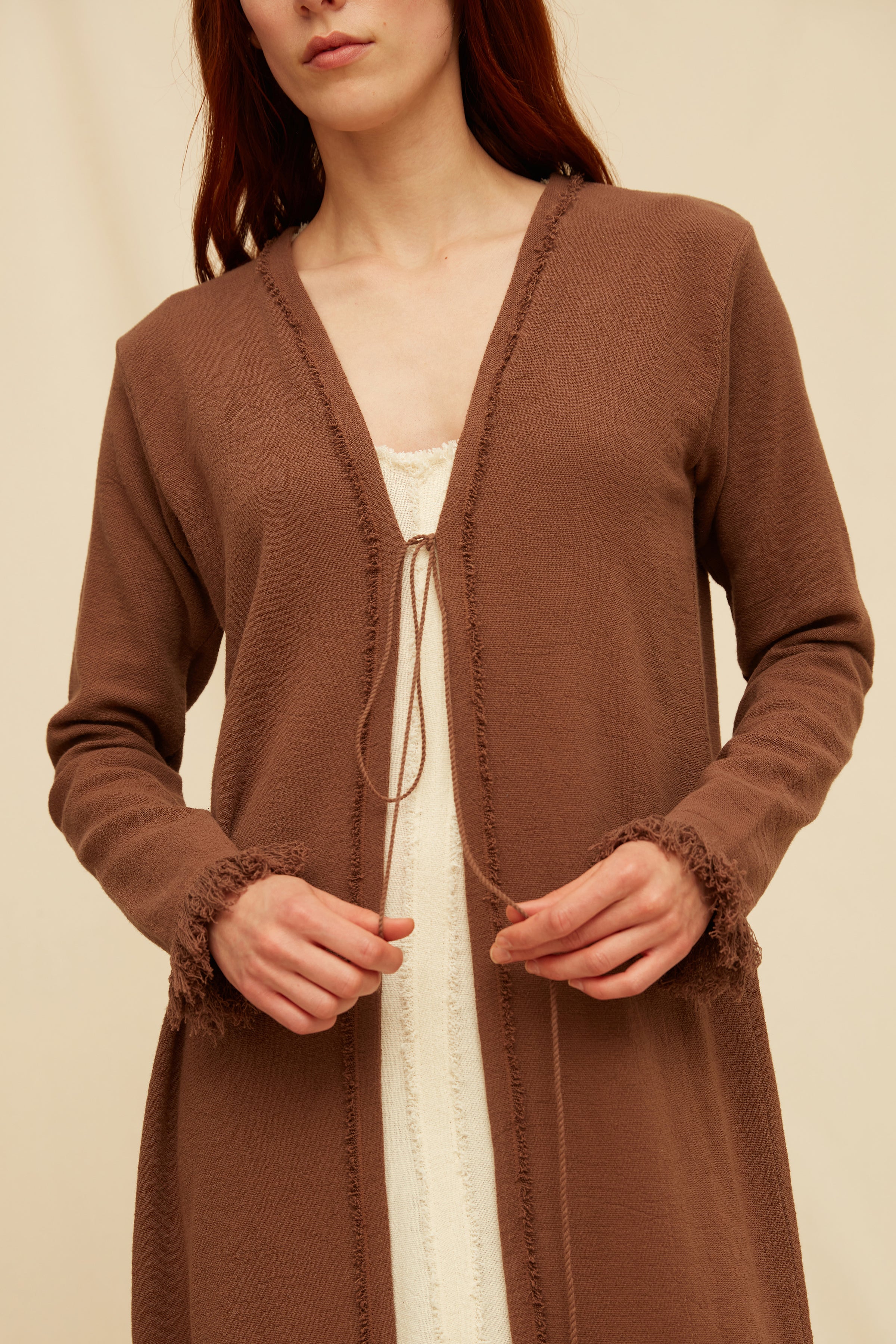 Kwen Vest Cotton Jute - Madera