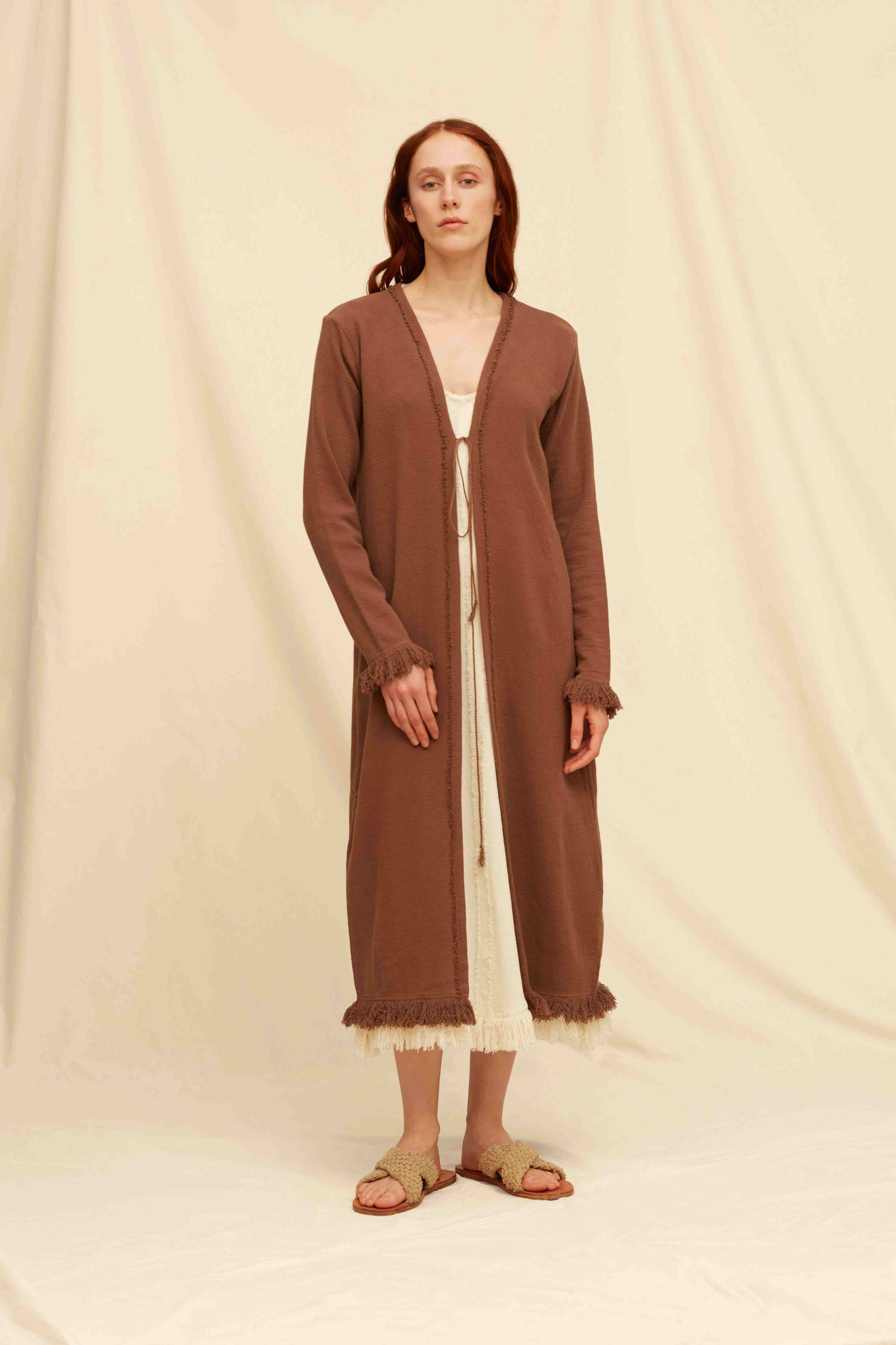 Kwen Vest Cotton Jute - Madera