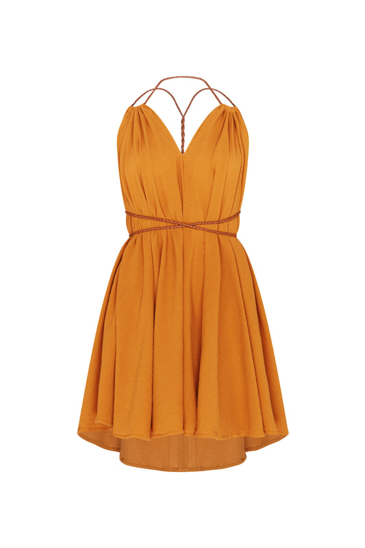 MAHAHUAL DRESS - BURNT ORANGE