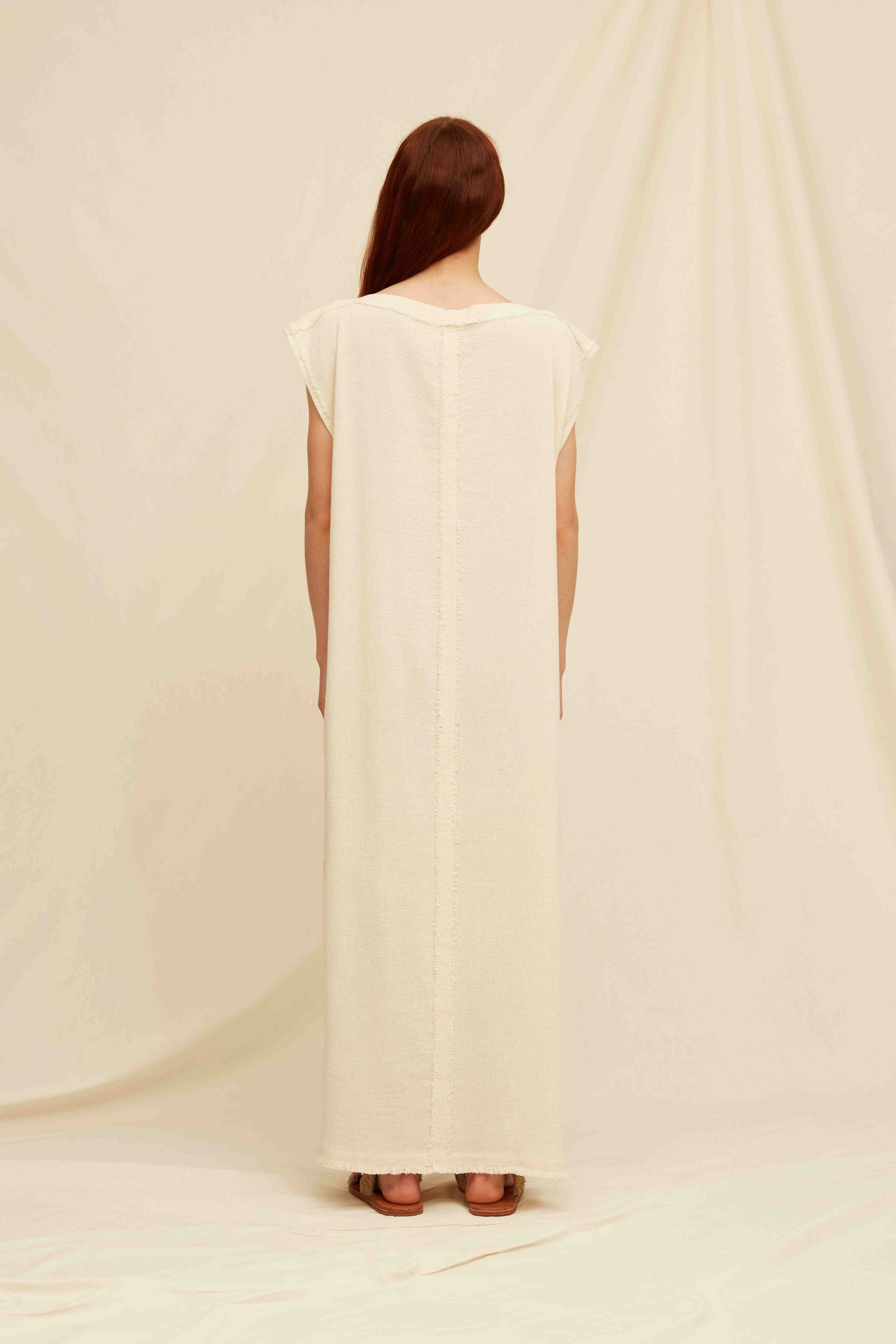 NIKANCHI DRESS - NATURAL