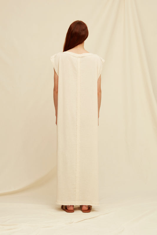 NIKANCHI DRESS - NATURAL