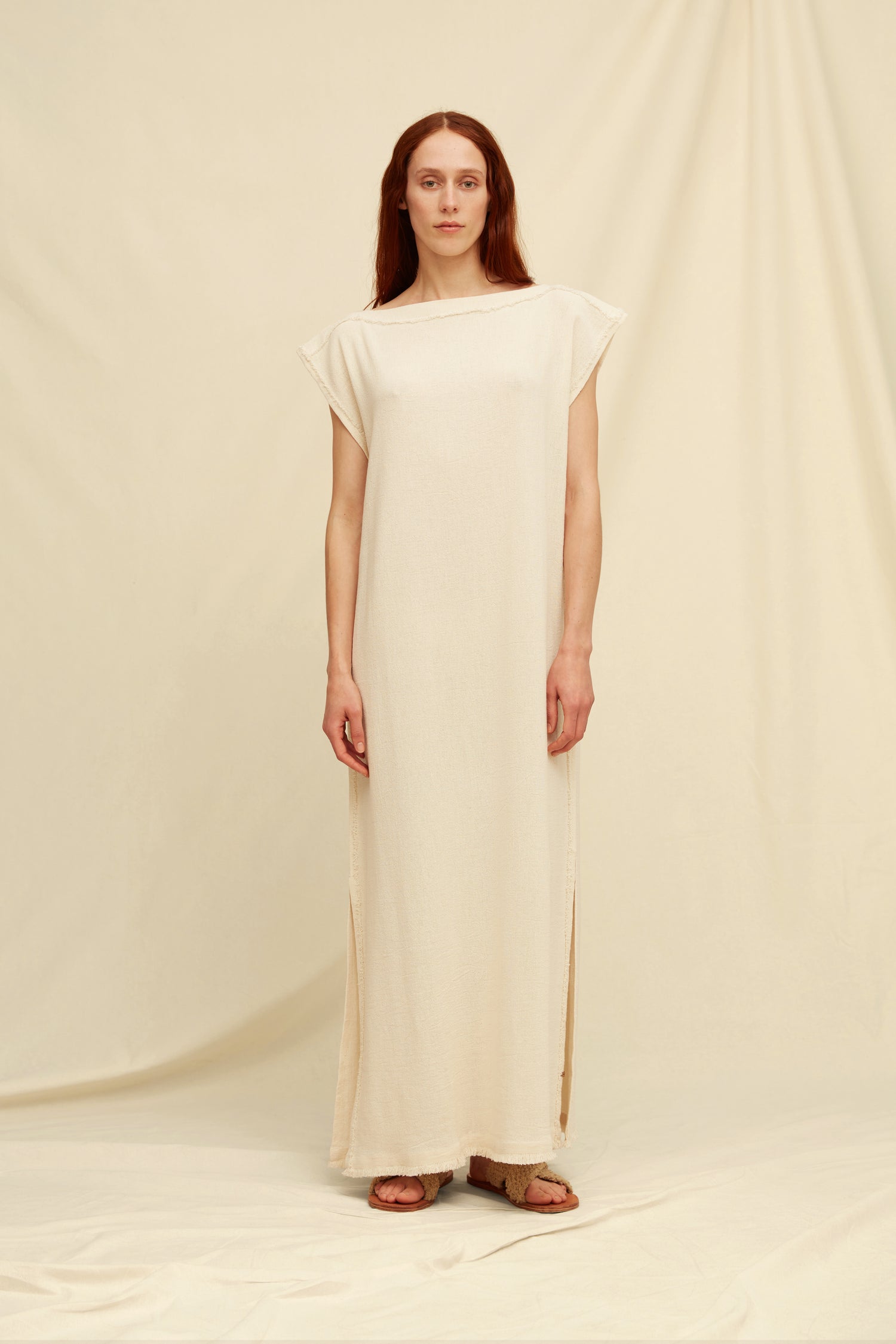 NIKANCHI DRESS - NATURAL Hover Image