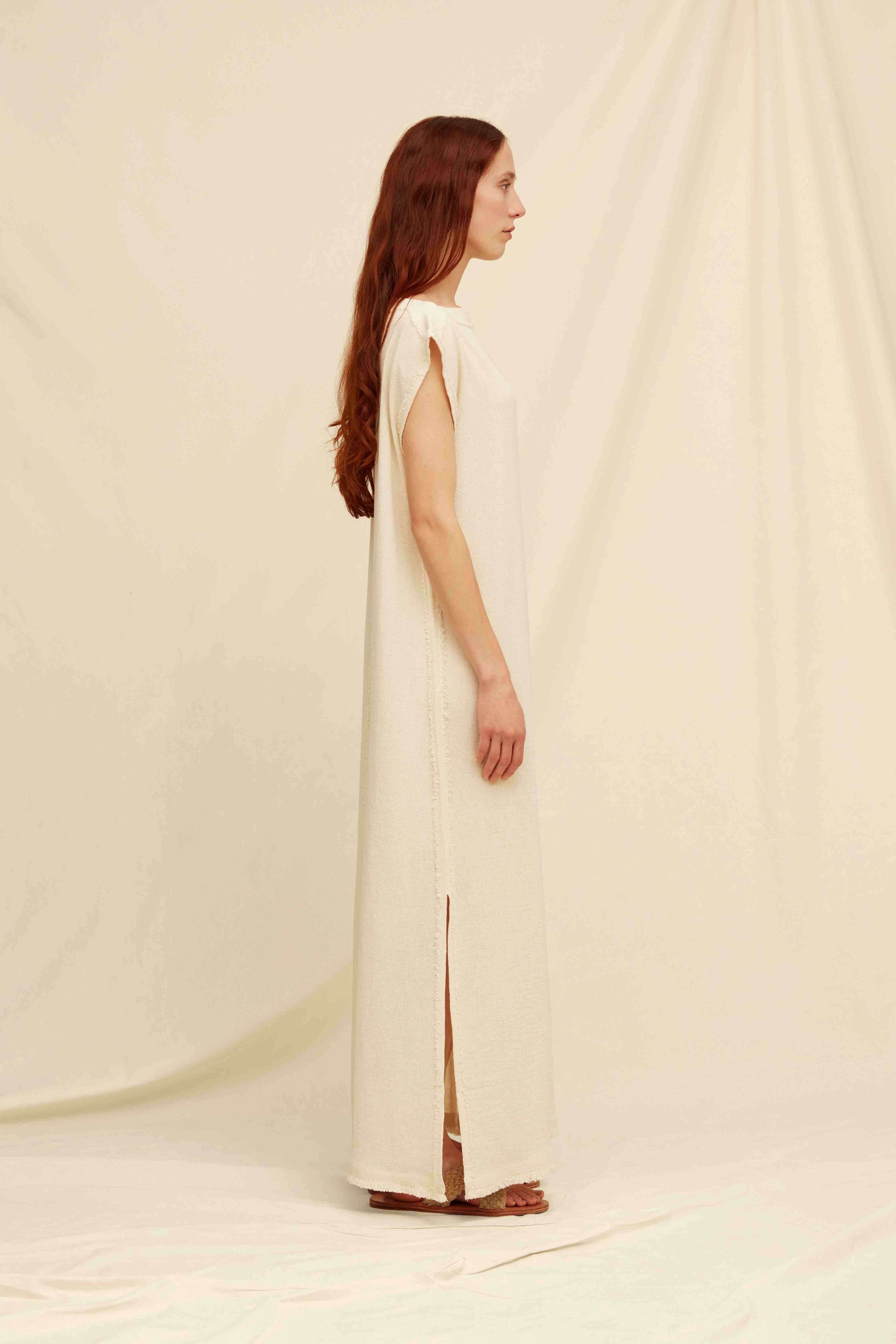 NIKANCHI DRESS - NATURAL