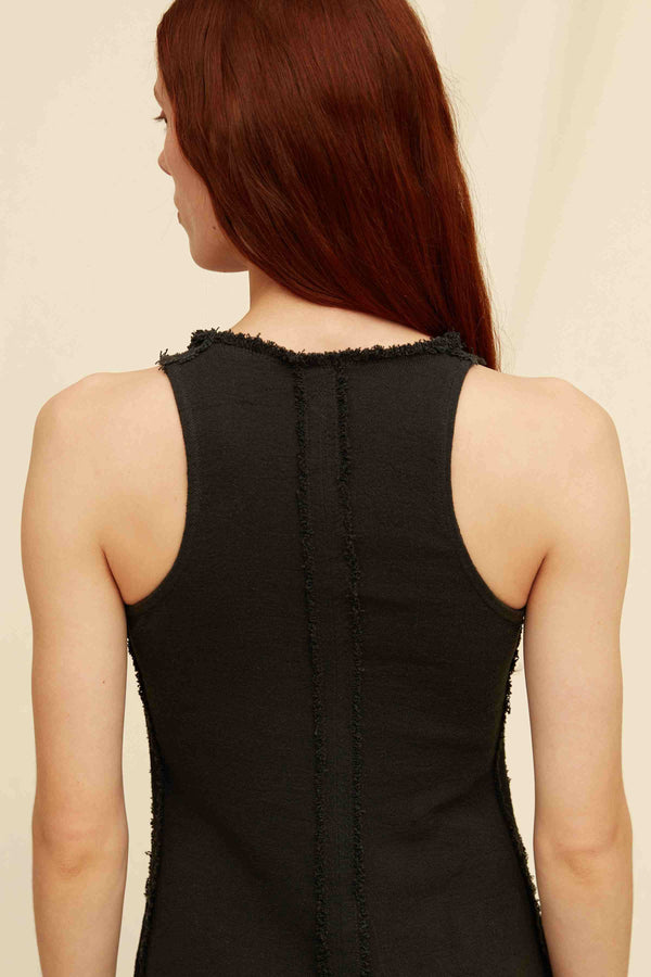 Otse Dress Cotton Jute - Black