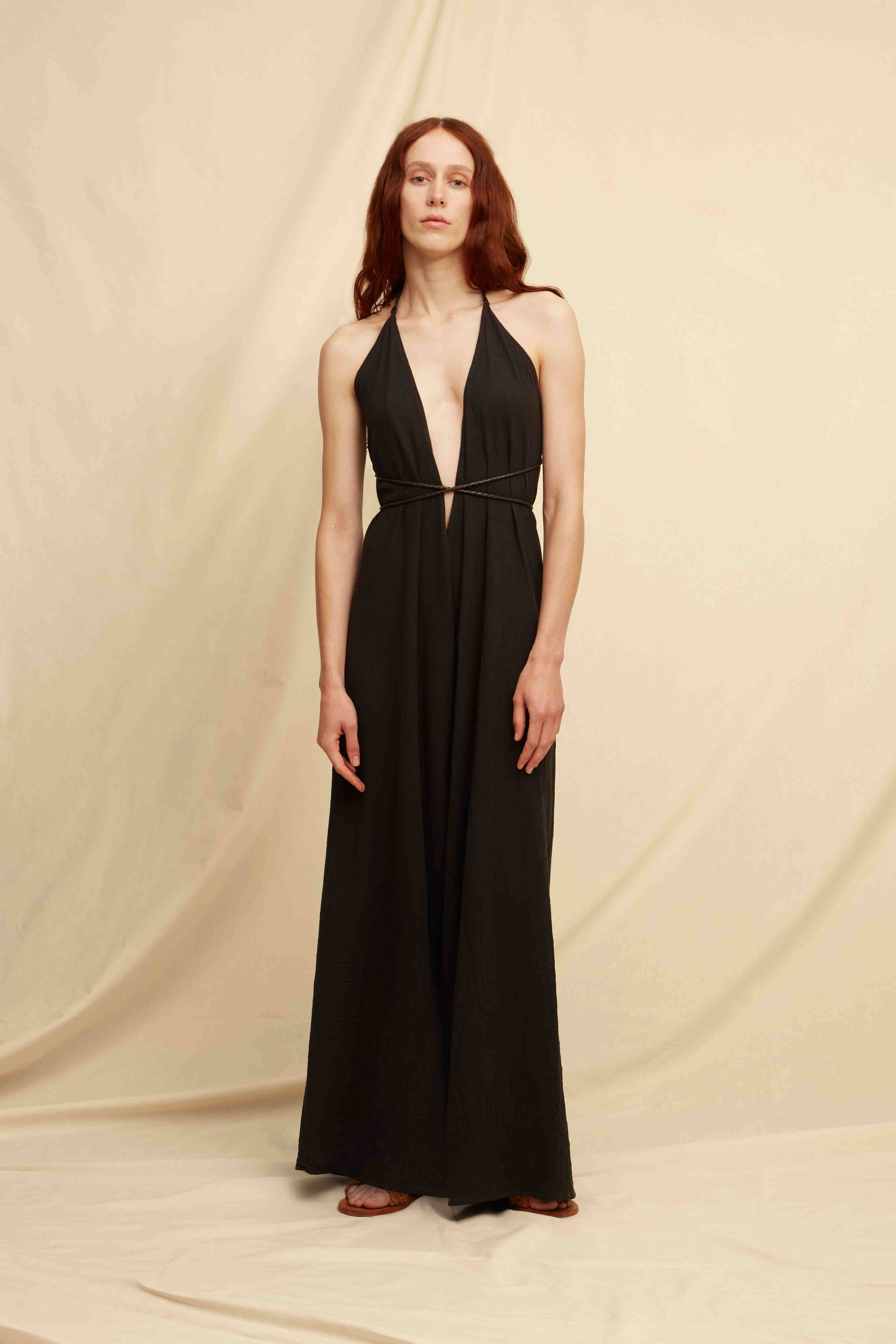 Pakkun Jumpsuit Artisanal Cotton - Black