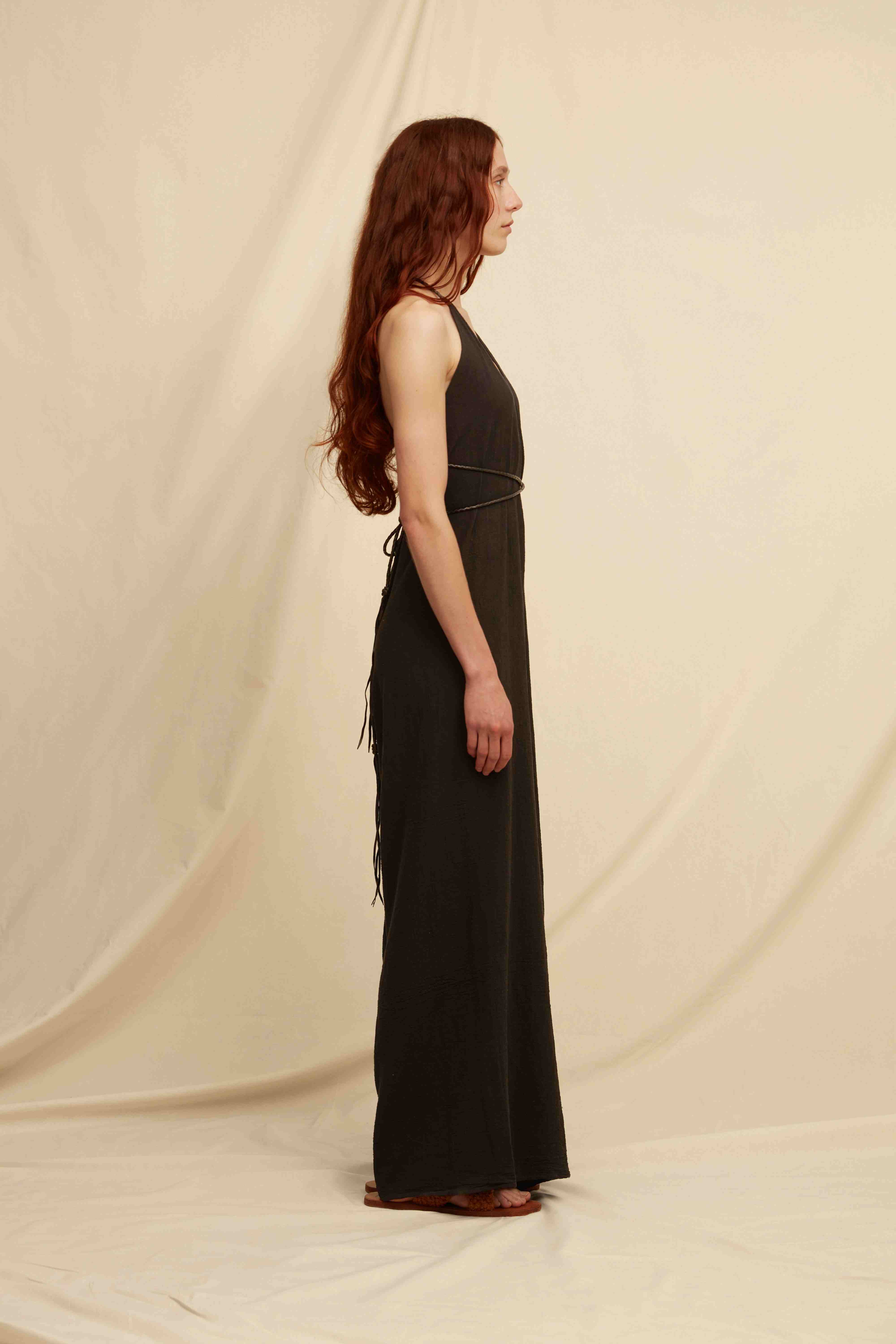 Pakkun Jumpsuit Artisanal Cotton - Black