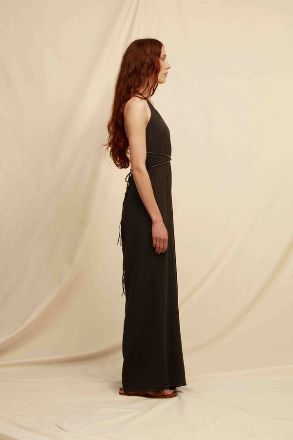 Pakkun Jumpsuit Artisanal Cotton - Black