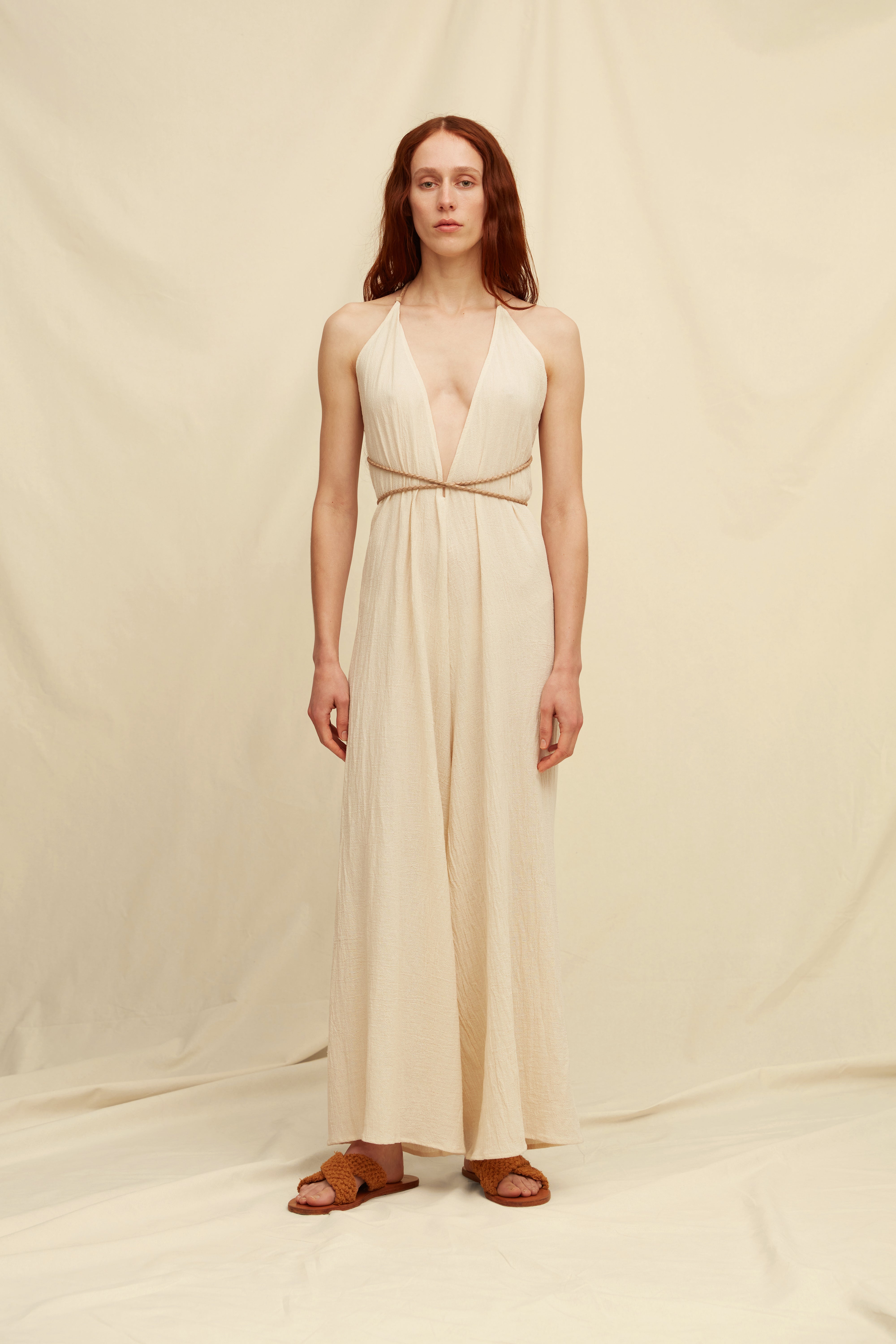 Pakkun Jumpsuit Artisanal Cotton - Natural