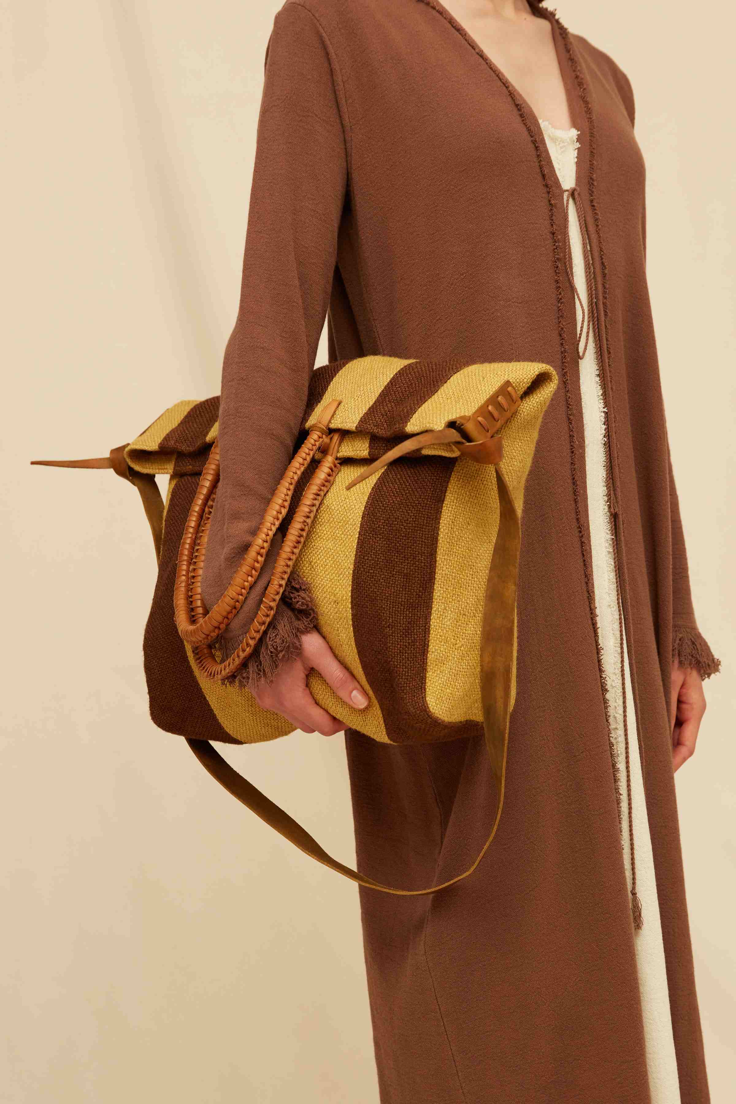 Payka Bag Jute - Grey Zinc / Mustard