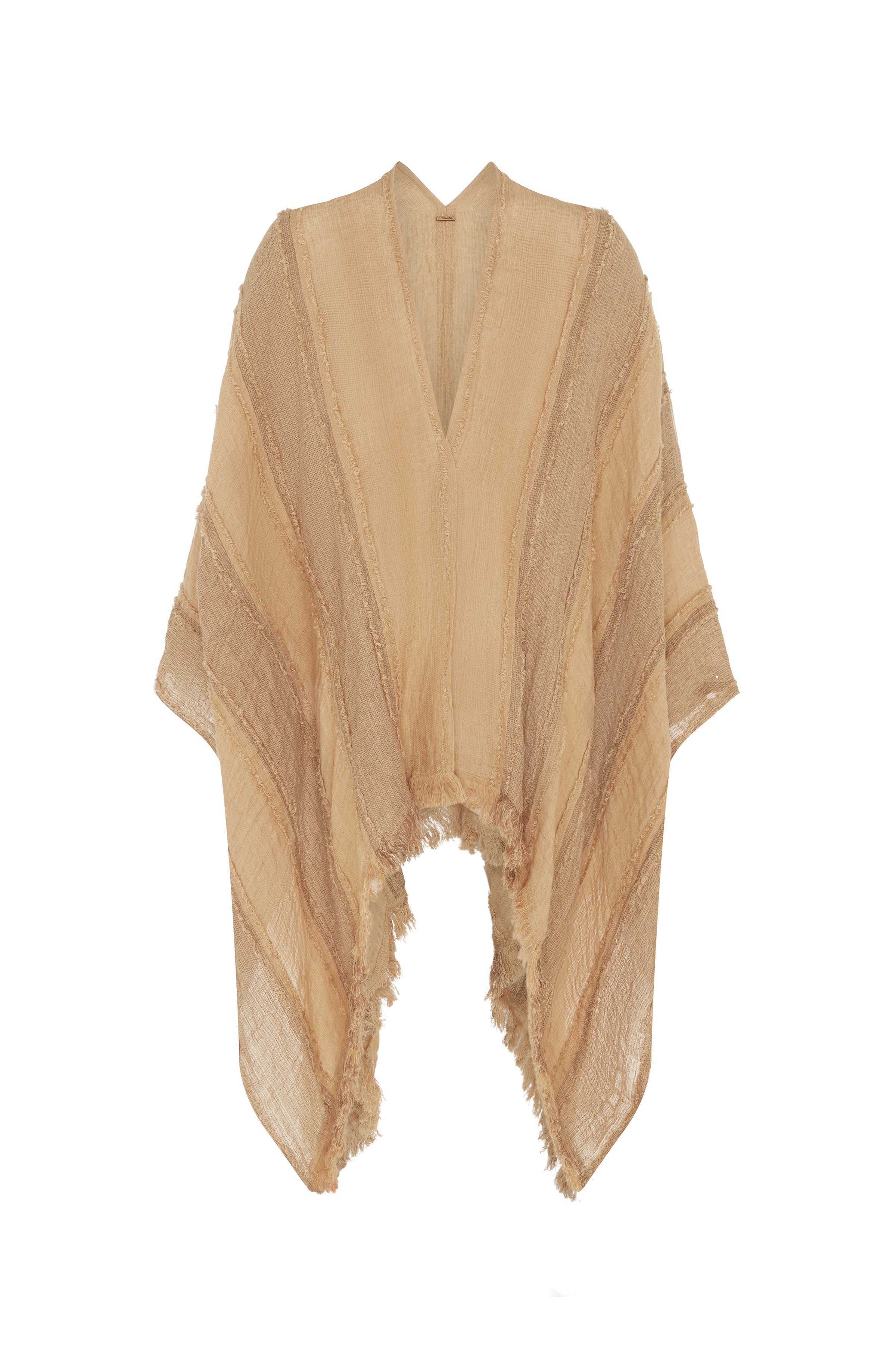 PUYUL LINES CAPE - TAUPE / CLAY