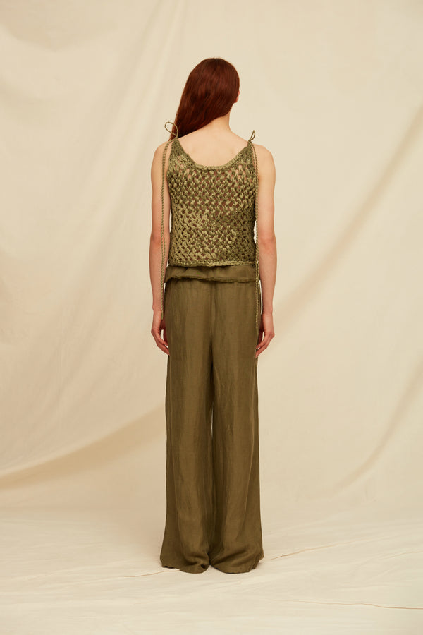 Siintun Pants Linen Cupro - Olive