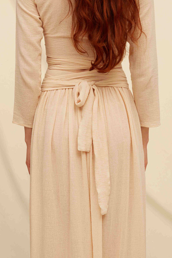 Soolche Skirt Cotton Gauze - Shell Pink