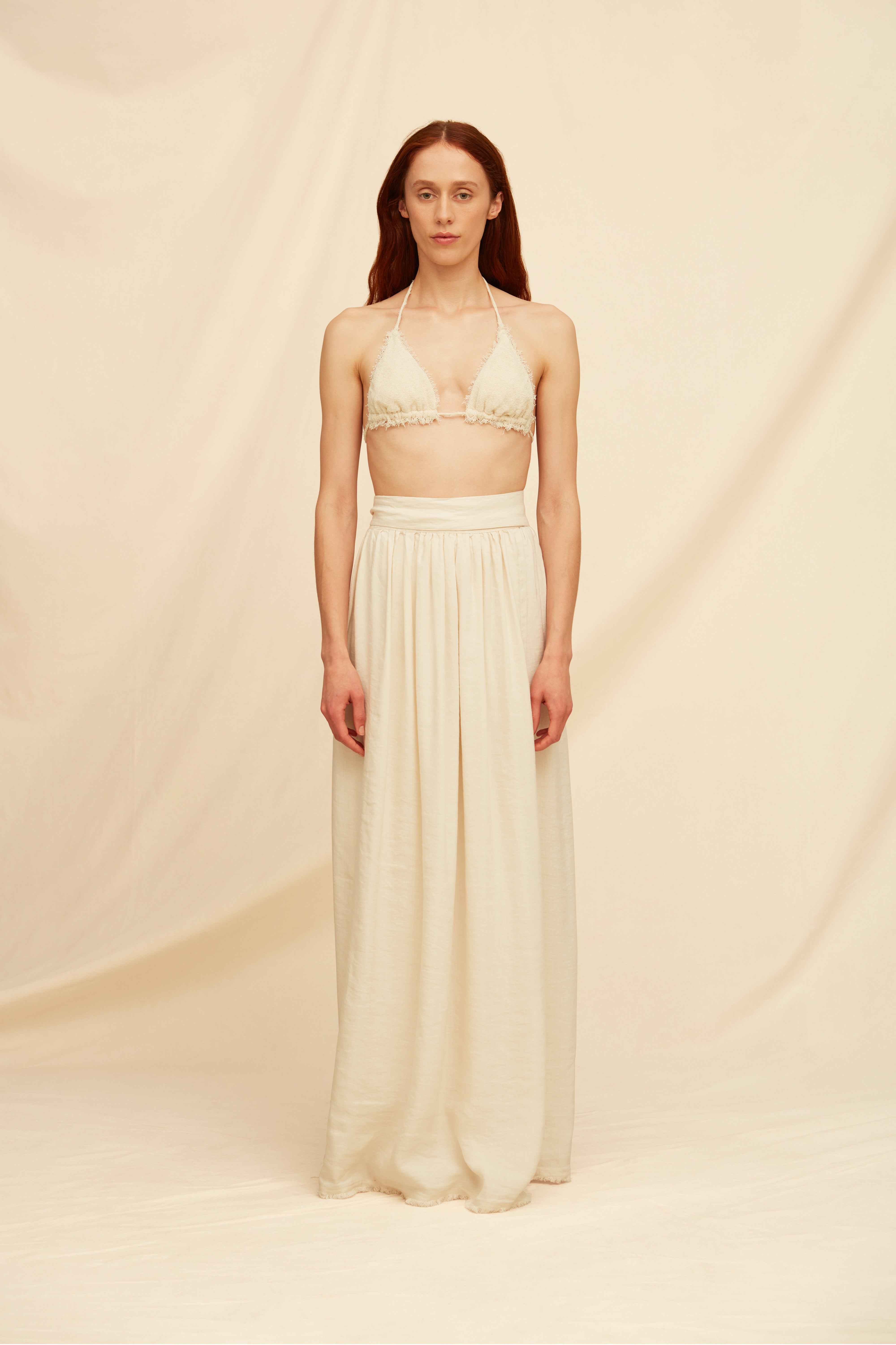 Soolche Skirt Linen Cupro - Bone