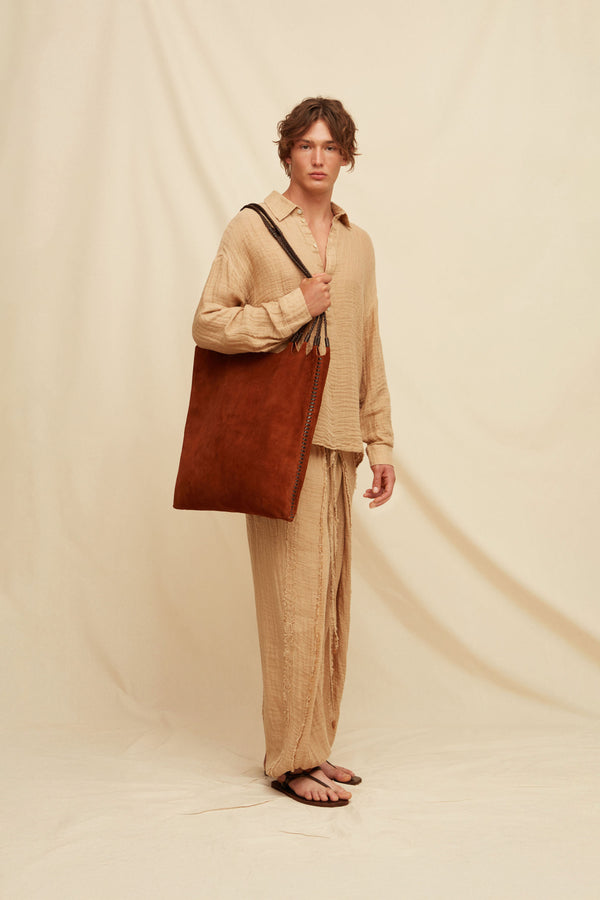 Takob Bag Suede - Miel Oscuro