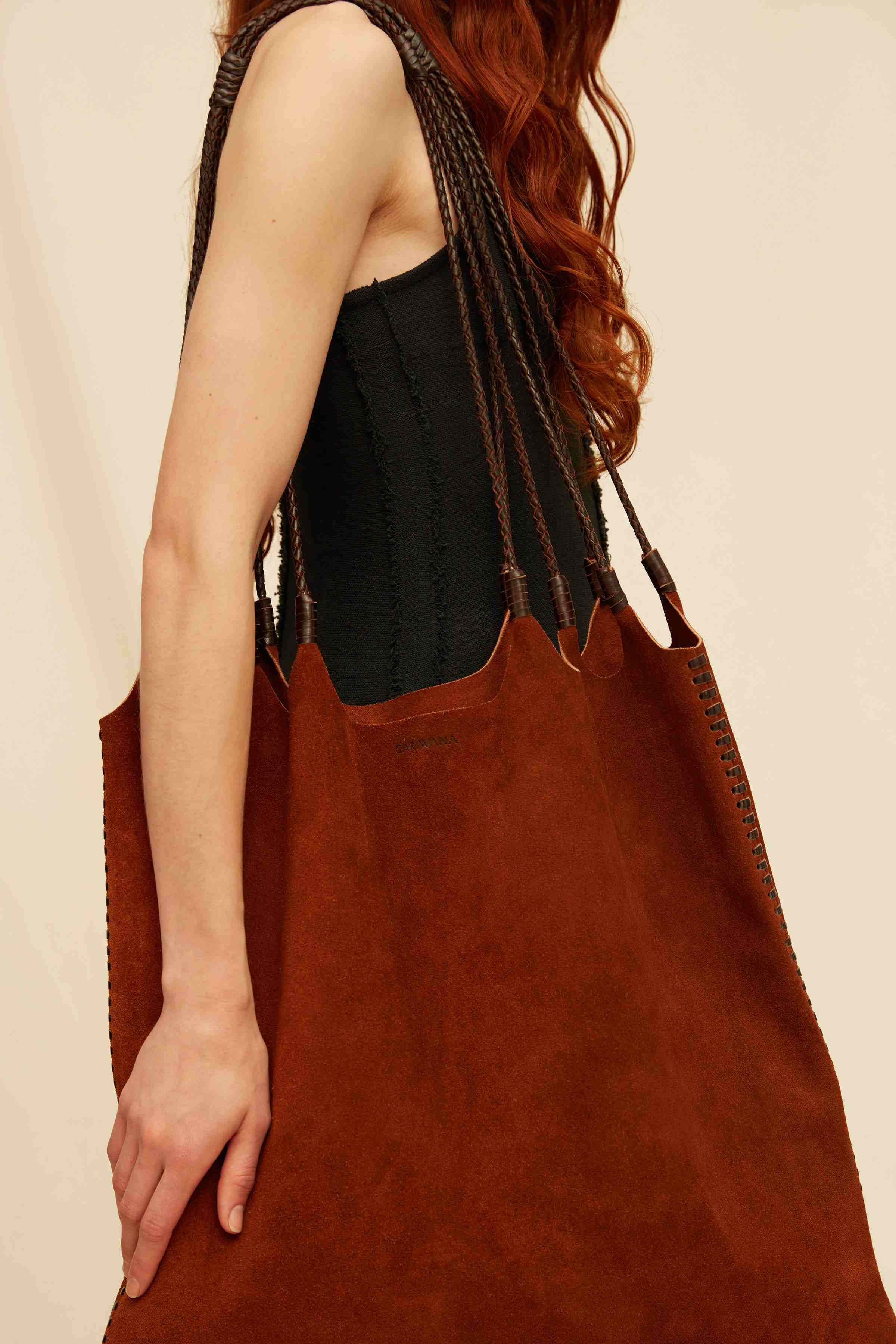 Takob Bag Suede - Miel Oscuro