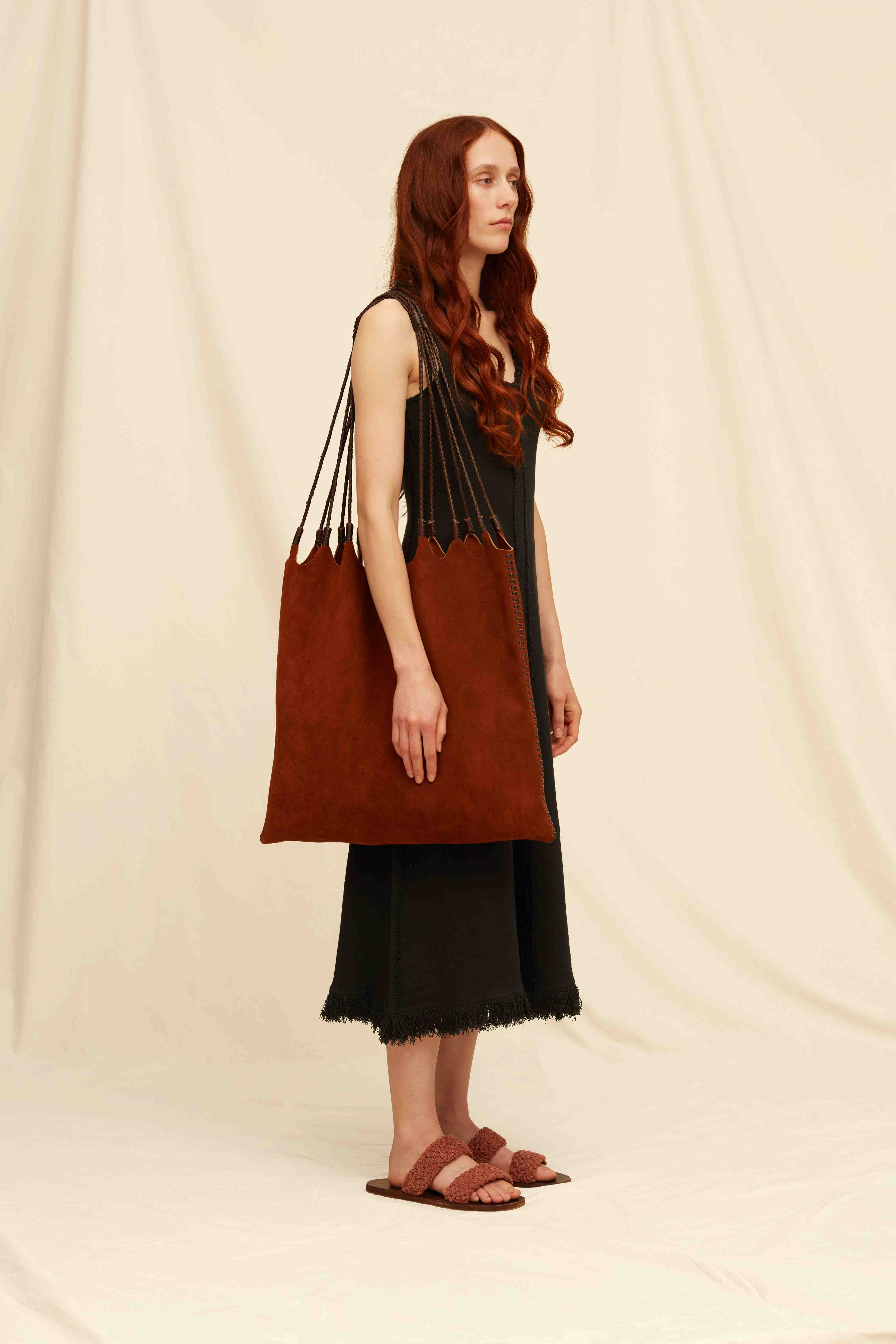 Takob Bag Suede - Miel Oscuro
