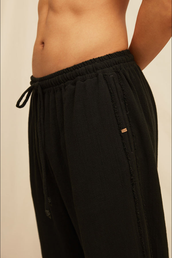 Senan Pants Cotton Jute - Black