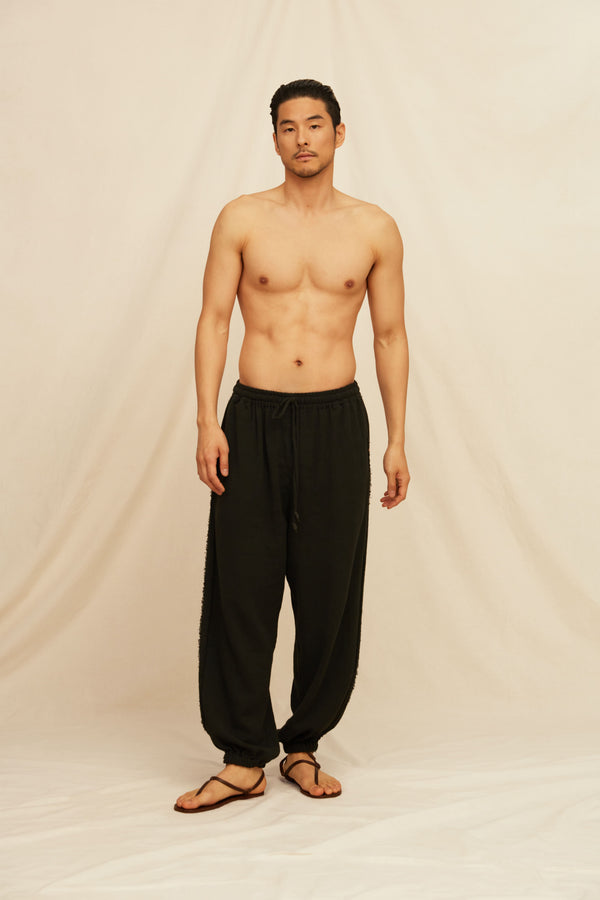 Senan Pants Cotton Jute - Black