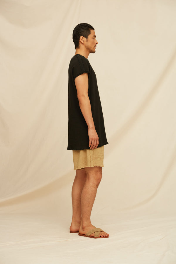 Tsiibol Shirt Cotton Jute - Black