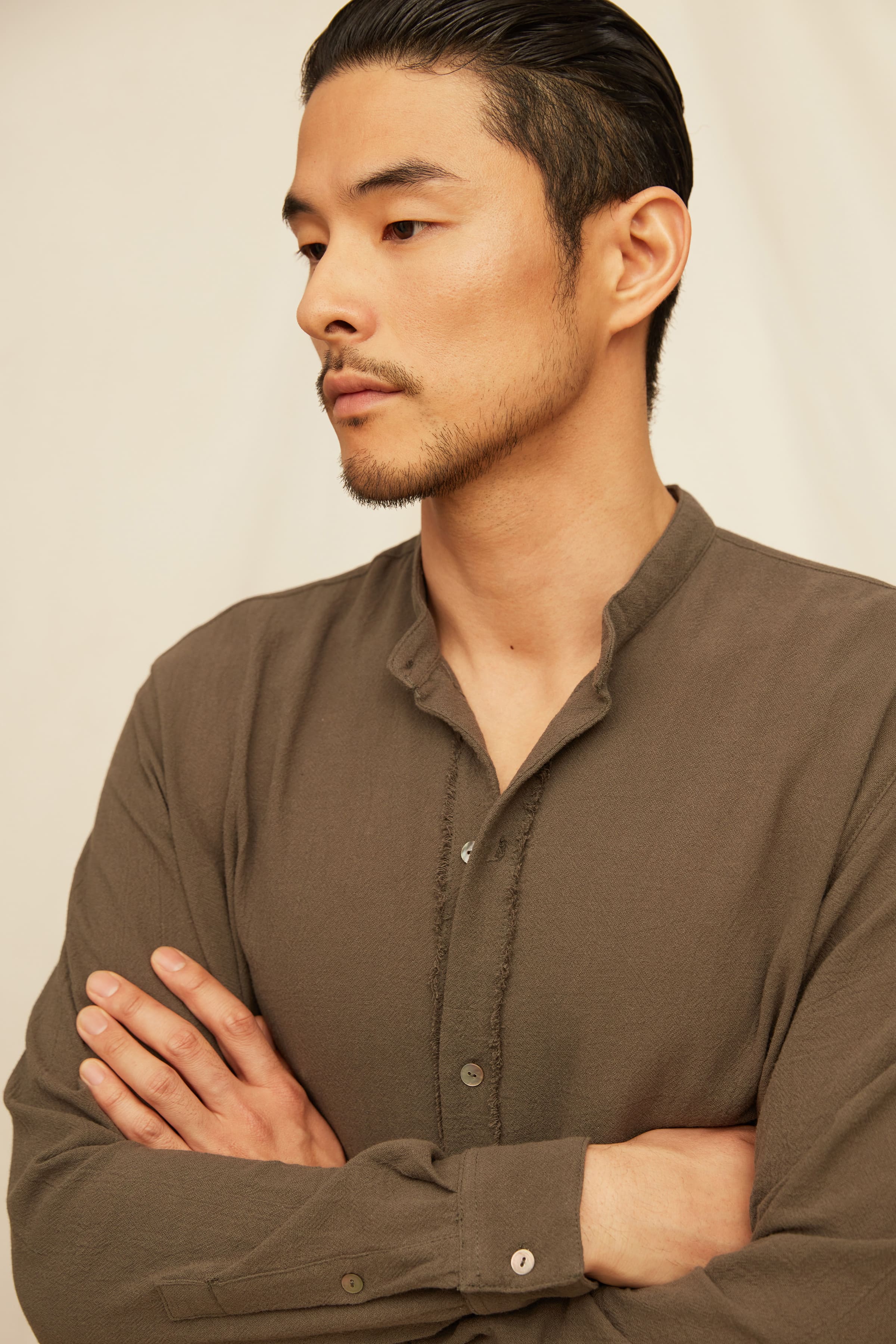 Tsitsil Shirt Artisanal Cotton - Volcanic Grey