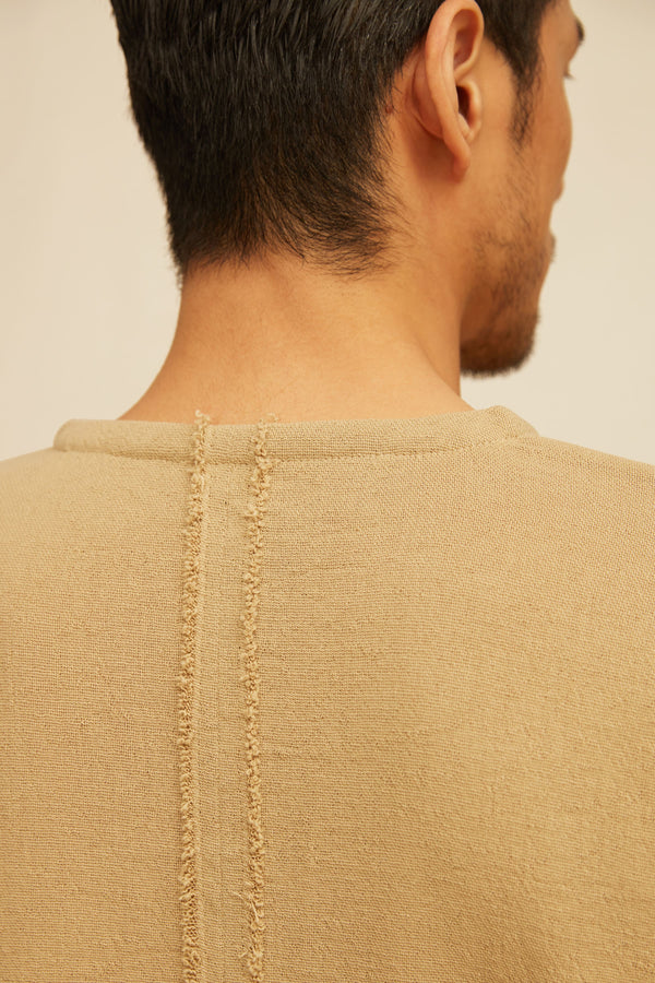 Ukabil Shirt Cotton Jute - Sepia