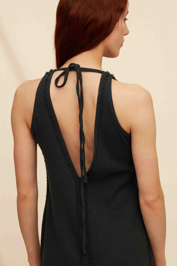 Xitso Dress Cotton Jute - Black
