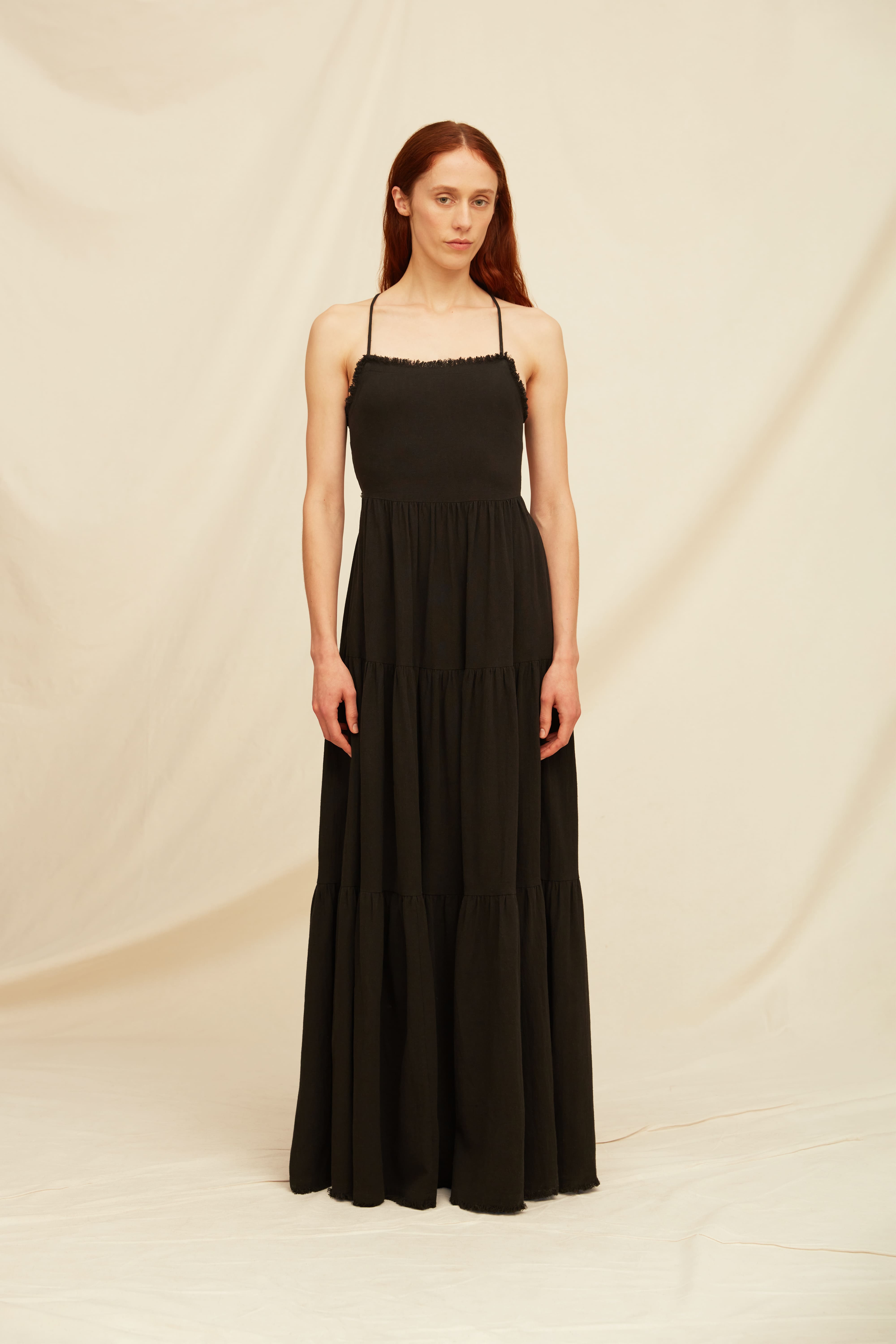 Xmuuts Dress Artisanal Cotton - Black