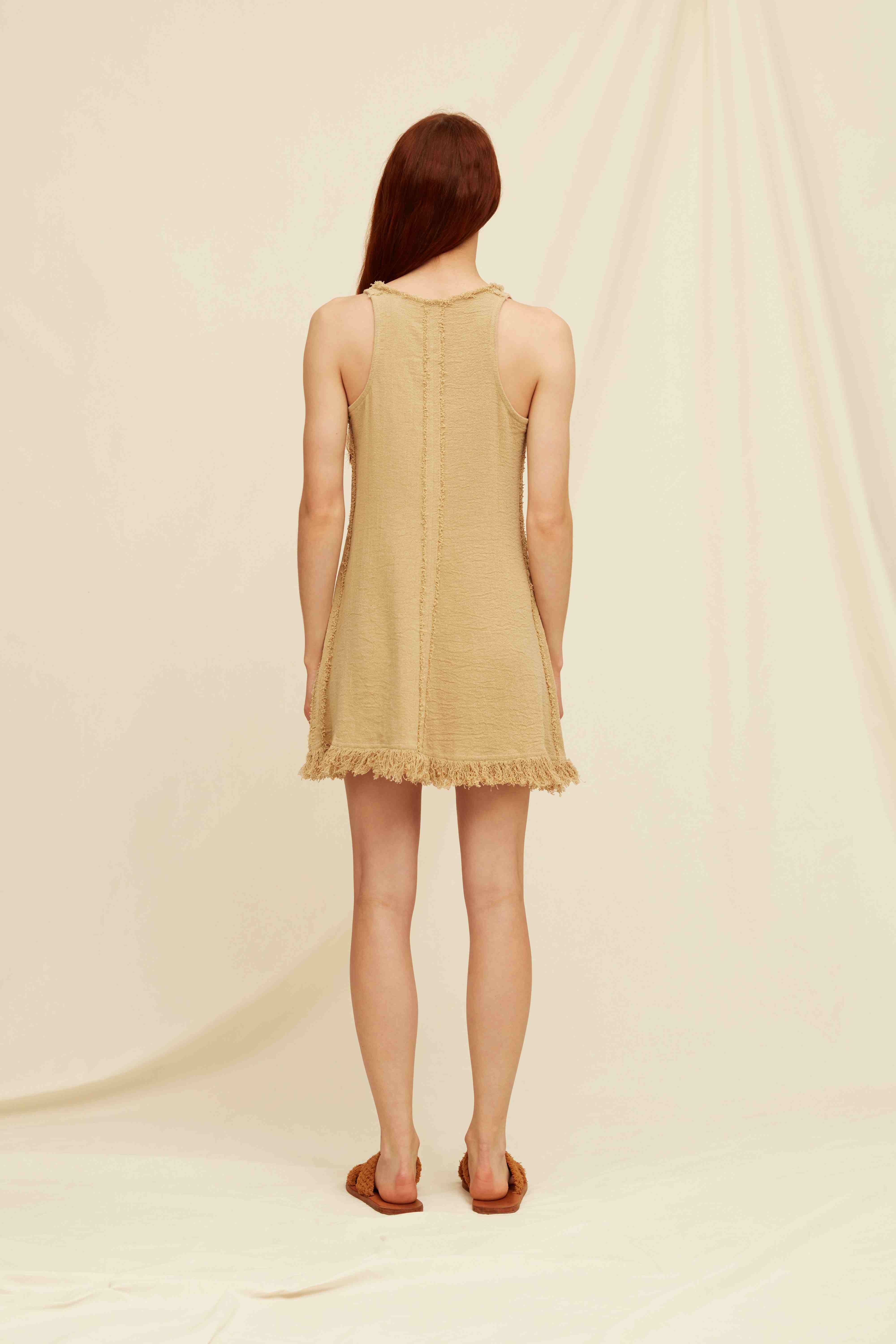 Xoda Dress Cotton Jute - Sepia