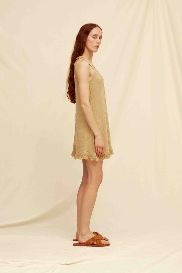 Xoda Dress Cotton Jute - Sepia