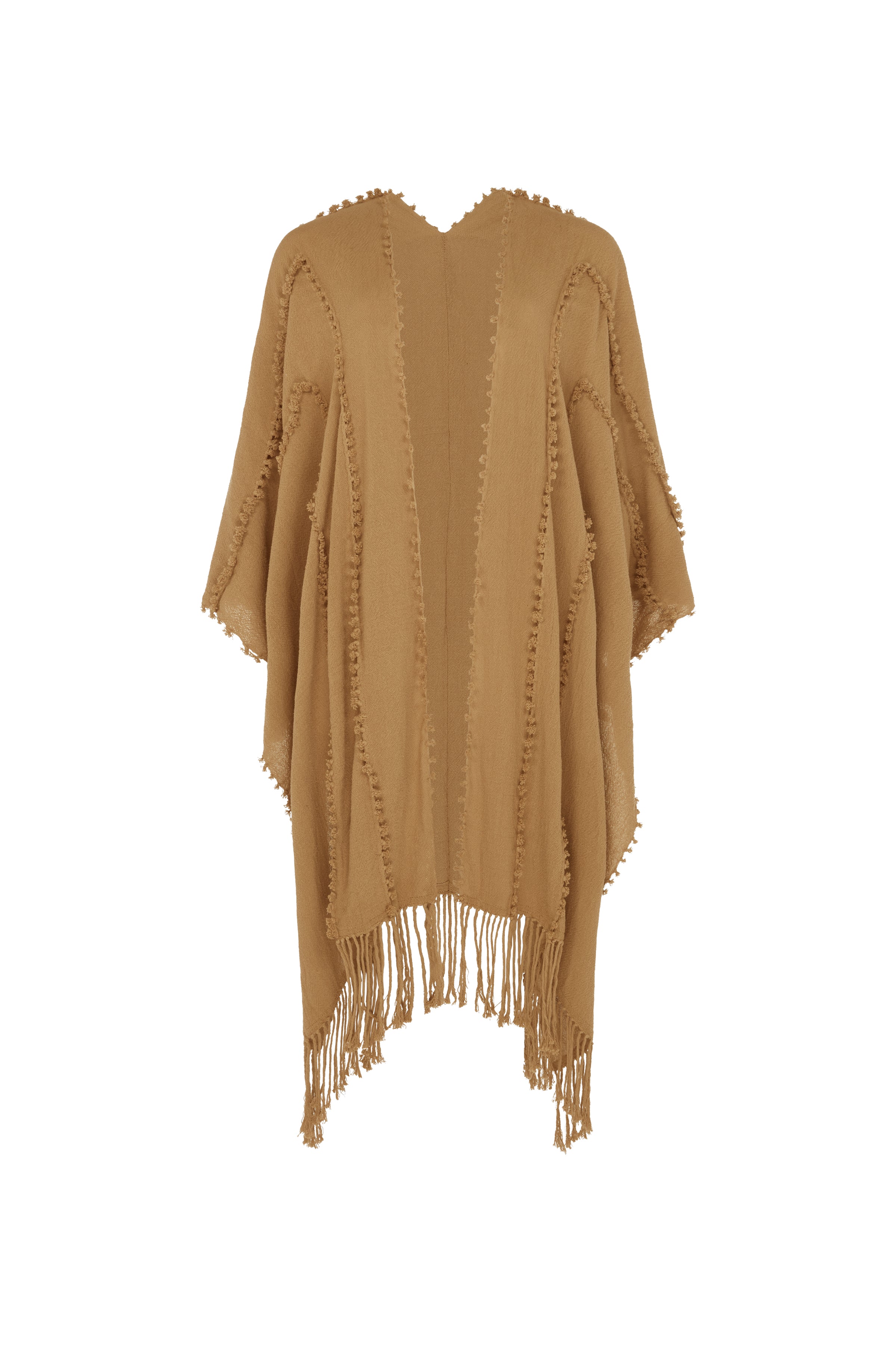 YALCHEN KNOTS CAPE - SEPIA