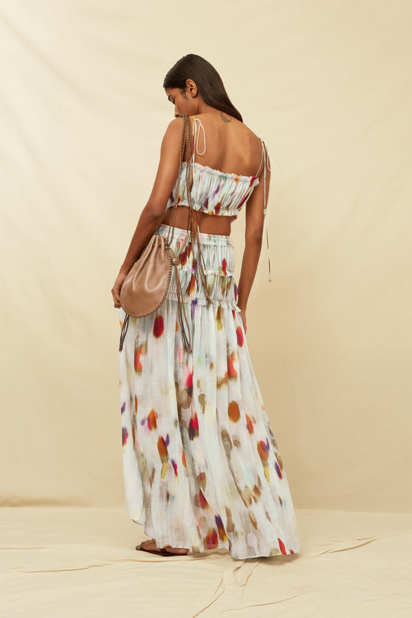 Inara Bandeau Top Lyocell Ramie - Rainforest Pale